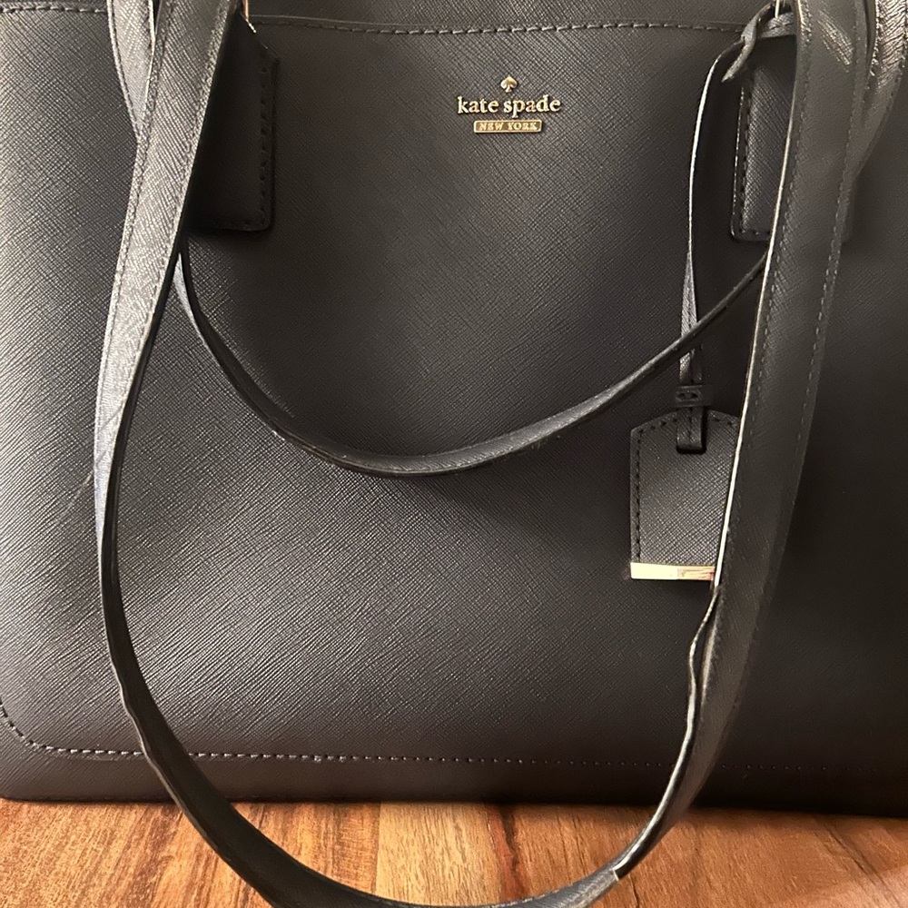 Kate Spade Navy Blue Structured Tote - Picture 4 of 6